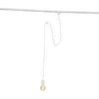 QAZQA Hanglamp wit voor railsysteem 1-fase - Iconic Cavalux