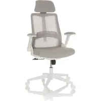 Hjh OFFICE Bureaustoel / draaistoel VENDO W Netstof / Stof grijs