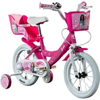 Barbie kinderfiets 14 inch roze unisex