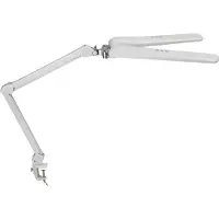 MAUL Klemlamp MAULcraft duo, dimbaar, wit / opaal, Werkkamer / Kantoor, Kunststof, Modern, Klemlamp
