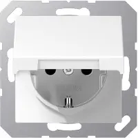 JUNG SCHUKO stopcontact met klapdeksel, type A1520BFKIKLWW