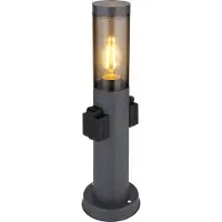 Globo Tuinlamp Boston antraciet met stopcontact