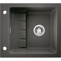 Sonstiges NABER 1091002 Inbouwspoel PickUP E met hoogwaardige draaipunten, geschikt voor kasten vanaf 600 mm breed, keramiek, leisteenlook