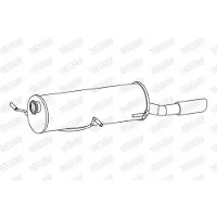 Walker 24403 Einddemper