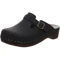 Berkemann Clogs 'Riemen-Toeffler' zwart