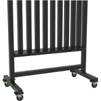 Tunturi Pro Neopreen/Vinyl Dumbbell rack – Gewichtenrek met Wielen – Rek voor 30 Dumbbell Sets