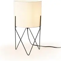 Lux.pro Tafellamp Slough bureaulamp 37,5x21x21 cm zwart en wit E14