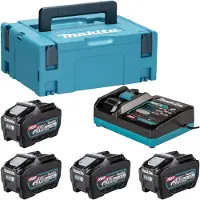 Makita Power Source Kit 4x BL 4050 F accu 40 V max. 5.0 Ah XGT + DC 40 RA lader + Makpac