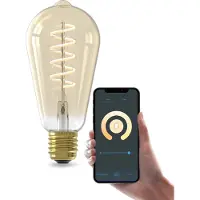 Calex Smart lamp E27 | Edison ST64 | Goud | 1800-3000K | WiFi (Tuya) | 7W