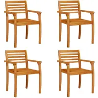vidaXL Tuinstoelen 4 st 59x55x85 cm massief acaciahout