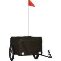 Syfax Fietstrailer 45 kg ijzer zwart
