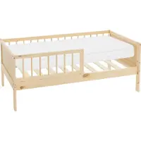 ML-Design Kinderbed 70x140 cm met matras, lattenbodem en veiligheidskanten in natuurlijk