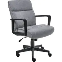 Beliani BYRON - Bureaustoel - Grijs - Polyester