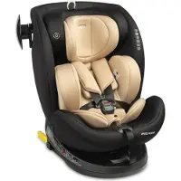 Caretero Autostoel, kinderautostoel, model Commo, met ISOFIX-bevestiging, geschikt voor kinderen van 40-150 cm, kleur beige