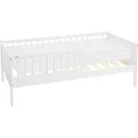 ML-Design Kinderbed 80x160 cm met matras, lattenbodem en veiligheidskanten in wit