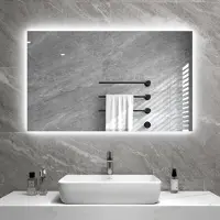 Quality Heating Spiegel met infraroodstraler en LED-verlichting, afmetingen 60 x 80 cm, 450 Watt