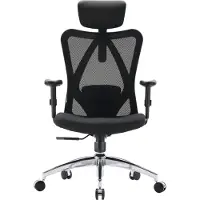 Sihoo Bureaustoel / draaistoel M18-M148 stof / netstof zwart
