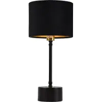 Lux.pro Tafel lamp 'Deventer', zwart, 1xE14, lamp, verlichting, nachtlamp. []