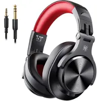 OneOdio Fusion A70 Zwart/Rood – Draadloze Over-Ear Koptelefoon – DJ & Studio – Hi-Res Audio