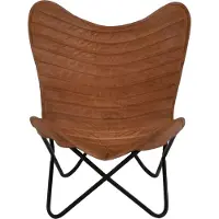 Lesli Living Vlinderstoel Billy, kleur: bruin,