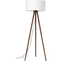 LINDBY Vloerlampe , Charlia, Hout, Woonkamer, Stof, Scandinavisch