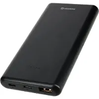 Swissten Powerbank Power Line - 10.000 mAh - USB & USB-C - Geschikt voor o.a. iPhone & Samsung - Zwart
