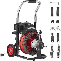 Vevor pijpreinigingsmachine φ10,5 mm x 30 m