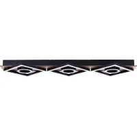 Brilliant Plafondlamp Maureen – 88 cm – Zwart met Hout