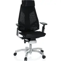 Hjh OFFICE GENIDIA PRO - High end bureaustoel Zwart