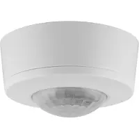 Osram SENSOR met 360° bewegings- en lichtsensor, in wit van kunststof, IP44 bescherming, voor trappenhuizen en toiletten