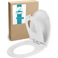 Calmwaters Family - WC-bril - Wit - Duroplast - Met Kinderzitje - Softclose - Afneembaar