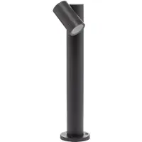 PRIOS Sokkellamp buiten Tulimar , dimbaar, zwart, Aluminium, Modern, Sokkellamp