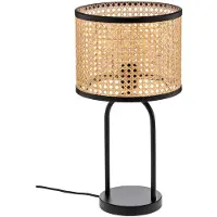 LINDBY Tafellamp Yaelle, hout licht, Woon-/ Eetkamer, Hout, Scandinavisch, Tafellamp