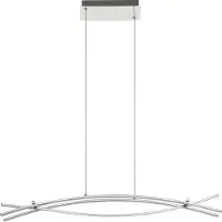 Eglo Nevado Hanglamp - LED - 90 cm - Chroom/Wit