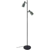 LINDBY Vloerlampe , Ovelia, Zwart, Werkkamer / Kantoor, Metaal, Modern