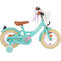 AMIGO Spiel + Freizeit GmbH Perfect Meisjesfiets - Kinderfiets voor Meisjes - 12 Inch 21 cm - Terugtraprem - Turquoise