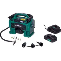 Vonroc Accu compressor 20V - 2.0Ah | Incl. 2 accu's en snellader