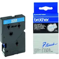 Brother TC-103 tape blauw op transparant 12mm x 7,7m (origineel)