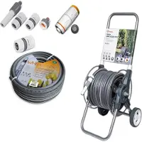 Bradas BradasWL-W2B50 Slanghaspelset WIT ZILVER PLUS, 1/2", 50 meter