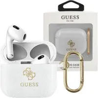 GUESS Gua3Ucg4Gt AirPods 3 hoesje, transparant, glittercollectie