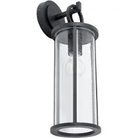 LUCANDE Buitenverlichting , Emmeline, dimbare, Zwart, Terras, Aluminium, Modern