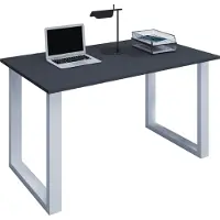VCM Houten bureau | H. 76 x B. 80 x D. 50 cm | Computertafel eenvoudig | voeten gemaakt van hoogwaardig metaal | Werktafel | Kantoormeubilair - Lona U