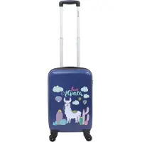 Saxoline Handbagage Harde Koffer / Trolley / Reiskoffer - 55cm (Small) - Lama Print - Bedrukt / Small
