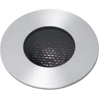 Faro LED inbouwspot basis, nikkelkleurig, Ø 9 cm, aluminium/roestvrij staal Grund, alu / grijs / zink, Aluminium, LED inbouwspot
