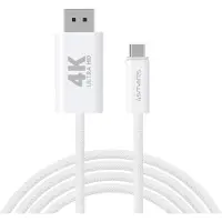 4smarts USB-C naar DisplayPort Video Kabel 4K 60Hz 2 Meter Wit