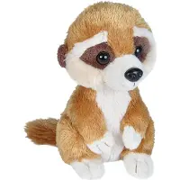 Wild republic knuffel stokstaartje junior 18 cm pluche bruin