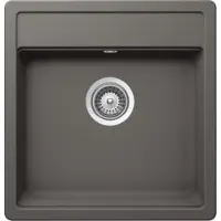 Schock Spoelbak Mono N-100S, afmetingen 490 x 510 mm, kleur: silverstone. Modelnummer: MONN100SASIL