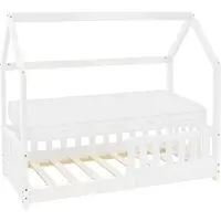 ECD-Germany Kinderbed Narvik | hout wit 147x32x18 cm kinderbedden | NADUVI