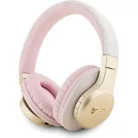 GUESS 4G Script Logo Bluetooth Stereo Over-Ear Koptelefoon - Roze