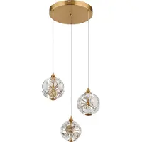 Globo 3-lichts hanglamp Virina goud Ø 65cm